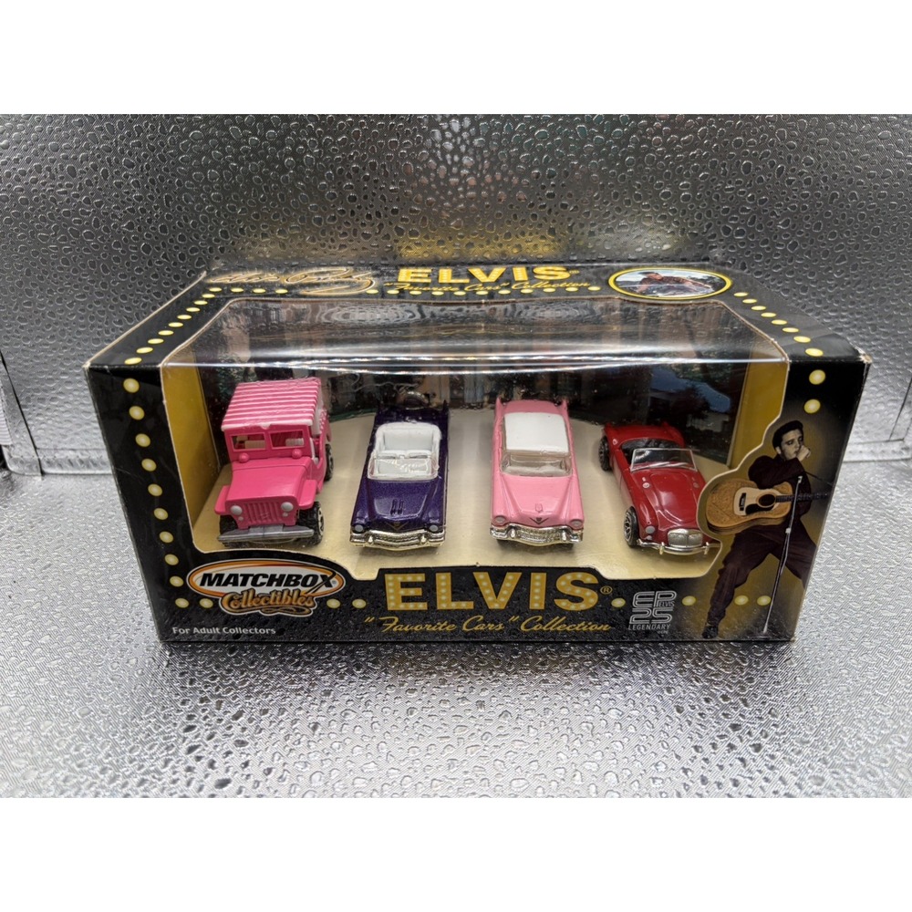 Matchbox Elvis Favorite Cars Collection 4 Piece Diecast Set 2001 1:64 Used 90851
